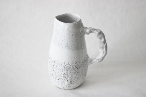 Studio recycled clay pitcher | Vessels & Containers by ZHENI