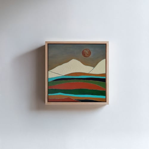 Textured Abstract Landscape | Oil And Acrylic Painting in Paintings by Berezart