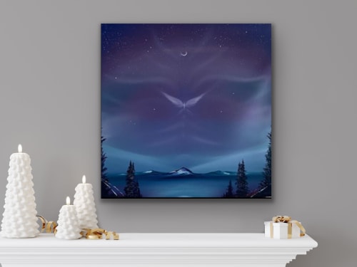 Light Elevated, oil painting 24x24" | Oil And Acrylic Painting in Paintings by Laura Blue Art