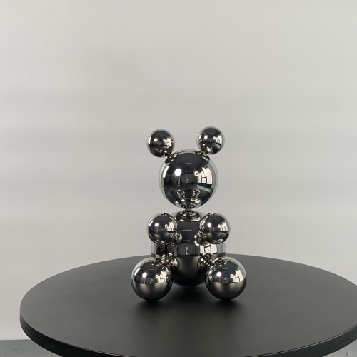 Small Stainless Steel Bear 'SAM' | Sculptures by IRENA TONE