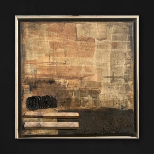 "red dunes" (sold) | Mixed Media in Paintings by VISCERAL HOME STUDIO
