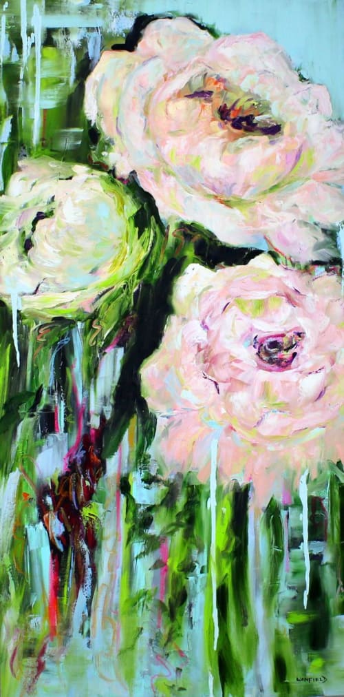 Garden Up (sold) | Oil And Acrylic Painting in Paintings by Darlene J. Winfield