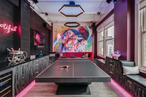 Custom Theseus Ping Pong Table | Tables by 11 Ravens | San Francisco in San Francisco