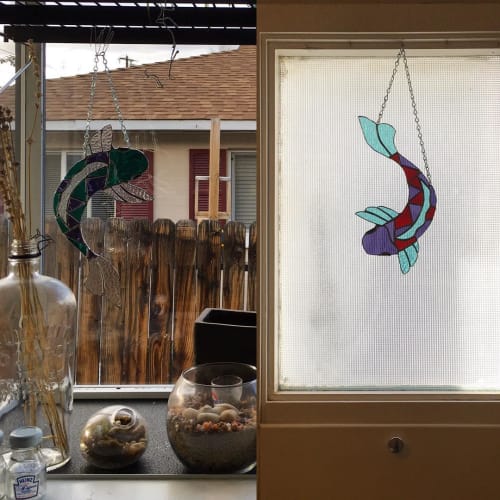 Koi FIsh | Wall Hangings by Gold Fever Glass / Courtney Baker