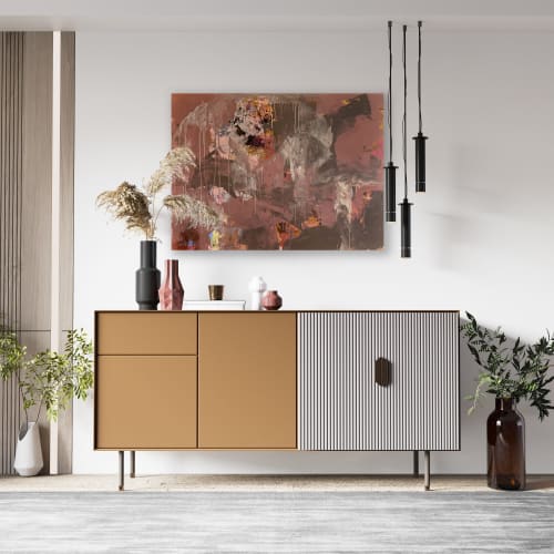 'Umber Russet' Original Painting | Mixed Media by Jessalin Beutler