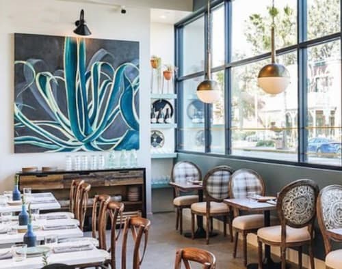 Century Plant / Agave Painting | Paintings by Kate Joiner | Carte Blanche Bistro & Bar in Oceanside
