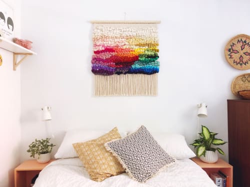 Rainbow Woven Wall Hanging | Tapestry in Wall Hangings by Nova Mercury Design