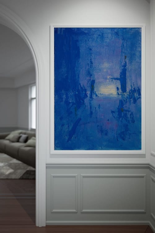 Blue #4 | Paintings by Luca Raimondi