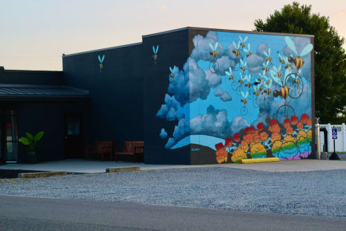Matt Lively Mural - Beecycles | Murals by Matt Lively | Hobnob in Richmond