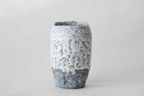 Terrazzo blue clay cup III | Drinkware by ZHENI