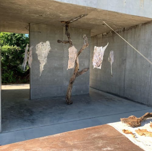 Installation Anthroponopal | Art & Wall Decor by Waste Textiles Artist Femke van Gemert