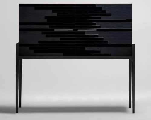 Vind Modern Sideboard in Black | Dresser in Storage by Lara Batista