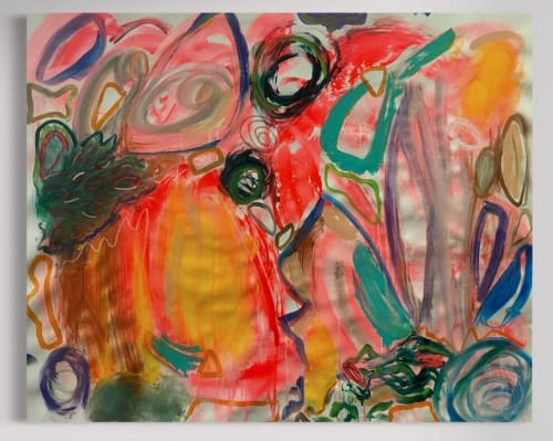 Spring Season | Oil And Acrylic Painting in Paintings by Gaby Castro Joffroy