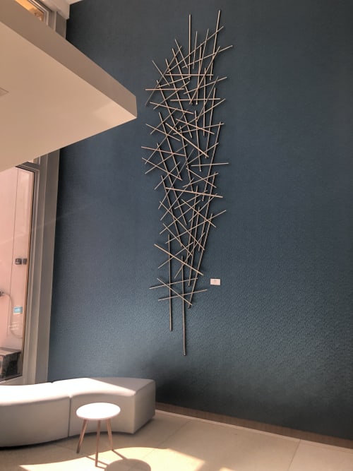 Ladder Up | Wall Sculpture in Wall Hangings by Kinetic Steel