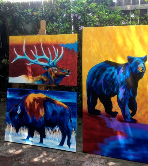 Yellowstone Wildlife | Paintings by Madison Ruff