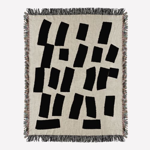Abstract woven throw blanket. 01 | Linens & Bedding by forn Studio by Anna Pepe