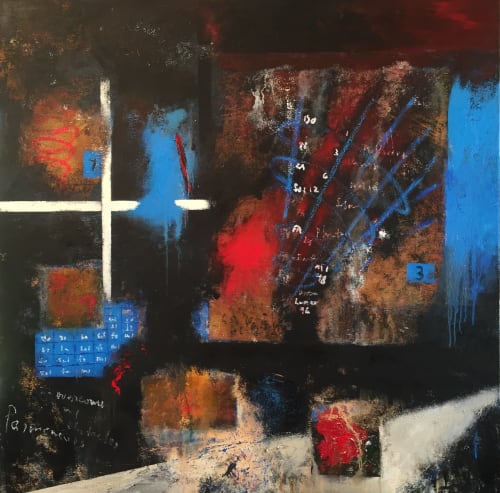 Parmenides | Oil And Acrylic Painting in Paintings by Adam Shaw Studio