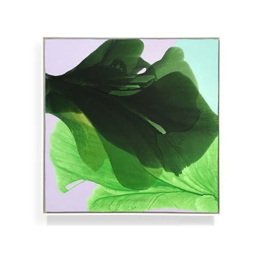 Abstract Painting "Bestows Light on Moss" | Oil And Acrylic Painting in Paintings by Marta Spendowska