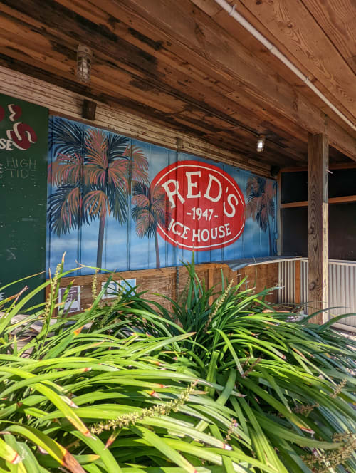 Red's Ice House | Street Murals by Christine Crawford | Christine Creates