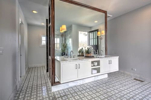 Floating Vanity | Furniture by Bear Mountain Woodworking | Mine Brook Farm in Far Hills
