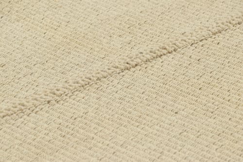 Rug & Kilim’s Contemporary Kilim in Cream White Textural | Rugs by Rug and Kilim