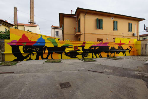 Bestiario fantastico | Street Murals by Aris