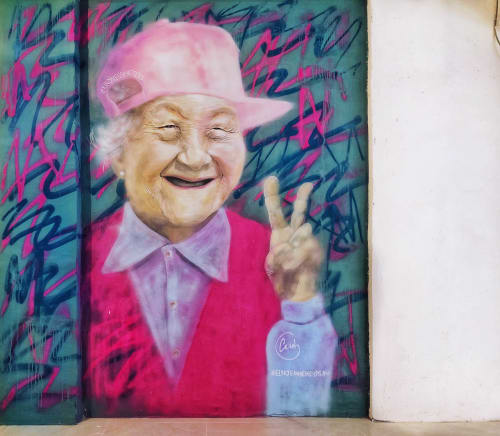 Granny Cool Mural | Murals by Elsa Jeandedieu Studio