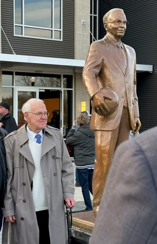 Gene Bess Portrait by Gary Alsum, NSG | Public Sculptures by JK Designs and the National Sculptors' Guild | Libla Family Sports Complex in Poplar Bluff