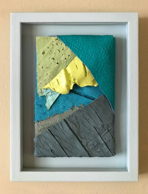 Dissocation 63 (Framed by artist) Textured Acrylic Painting | Paintings by Helena Parriott