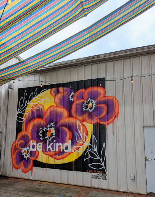 Verizon | Thomas Creek Brewery | Street Murals by Girls Who Paint Murals | Thomas Creek Brewery in Greenville