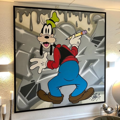 Bates “Goofy” on Canvas | Paintings by Bates