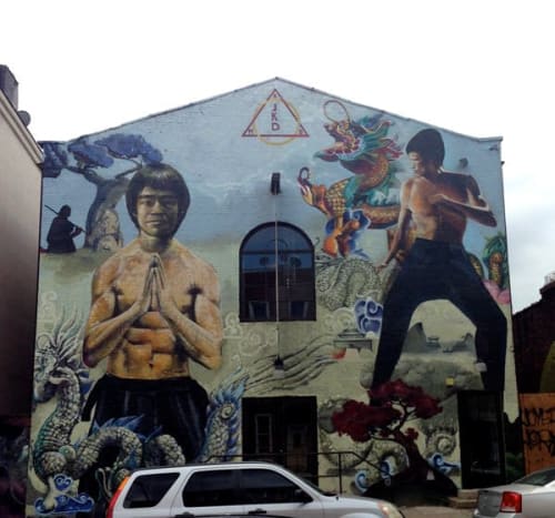 Bruce Lee | Street Murals by Cern | NY Martial Arts Academy in Brooklyn