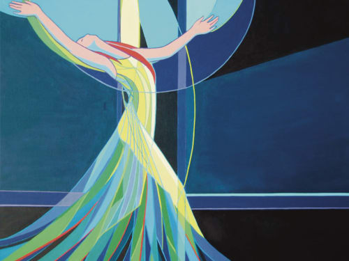Title: Grace - Original Oil Painting on Gallery Canvas | Oil And Acrylic Painting in Paintings by Judy Mayer-Grieve