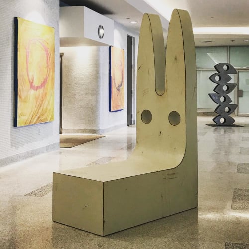 Bunny In Repose | Sculptures by Jeffie Brewer | The Westin Houston Medical Center in Houston