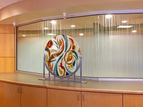 Sheer Inspiration 4 | Public Sculptures by Bonnie Rubinstein Glass Studio | Yale New Haven Hospital in New Haven