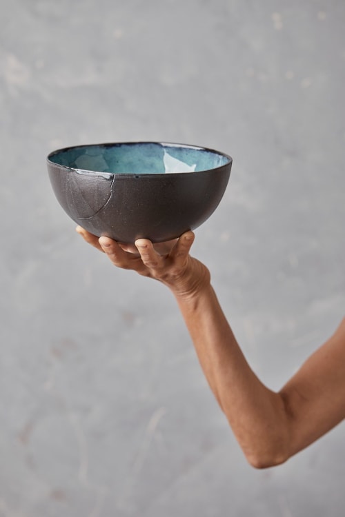 Blue Pottery Ramen Bowl | Dinnerware by ShellyClayspot