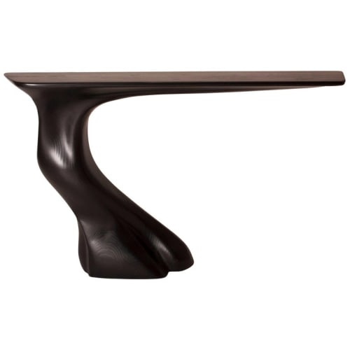 Amorph Frolic Console, Ebony Stained, Wall-Mounted, Facing R | Console Table in Tables by Amorph