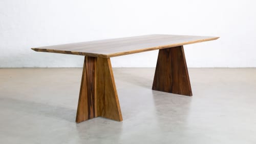 Argentine Rosewood Twin Pedestal Luca Table by Costantini | Tables by Costantini Design