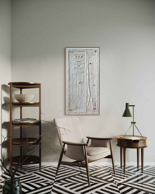 Totem T4824 B | Mixed Media in Paintings by Michael Denny Art, LLC