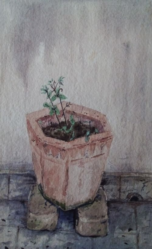 Landscape | Watercolor Painting in Paintings by Cumin Studio