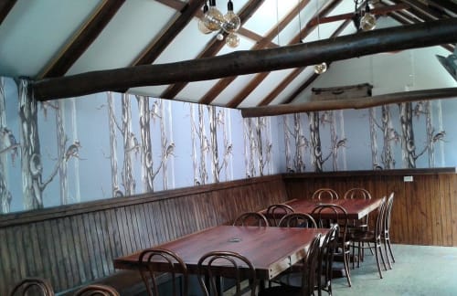 Birds in the Woods | Wallpaper by Tamara Design Co | The Old Canberra Inn in Lyneham