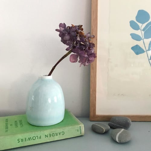Light Green Bud Vase | Vases & Vessels by Katie Robbins
