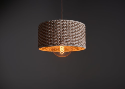 Basket Lamp | Lamps by Filamentos Art by Yelitza Barrios