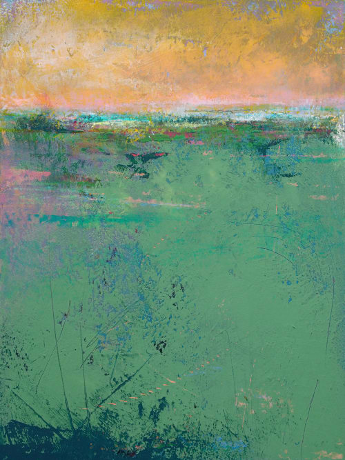 Emerald Reverie | Paintings by Victoria Primicias