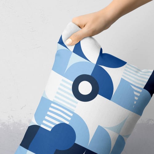 Monochromatic Machine Rectangular Throw Pillow | Pillows by Michael Grace & Co.