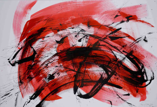 Abstract on Paper Senses | Oil And Acrylic Painting in Paintings by SAAR
