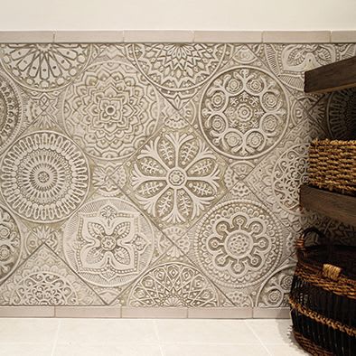 Large decorative tiles for bathrooms of kitchens | Tiles by GVEGA