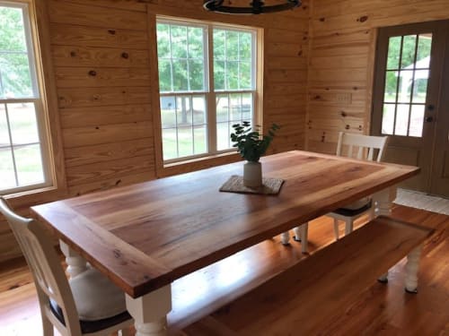 Pecan Reclaimed Wood Farm Table | Tables by Peach S
