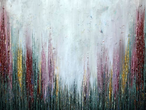 Shade of Wildflowers V | Oil And Acrylic Painting in Paintings by DANIELA PASQUALINI