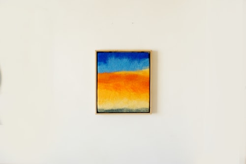 Felted Sunset | Decorative Objects by WOOL + ROPE